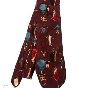 1992 WIZARD OF OZ Mens NECK TIE Silk WEMBLEY Tin Man SCARECROW Lion NECKTIE